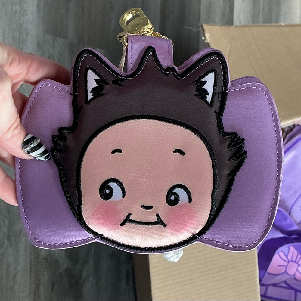 Kewpie Cat Bow Wristlet Padded Card Holder